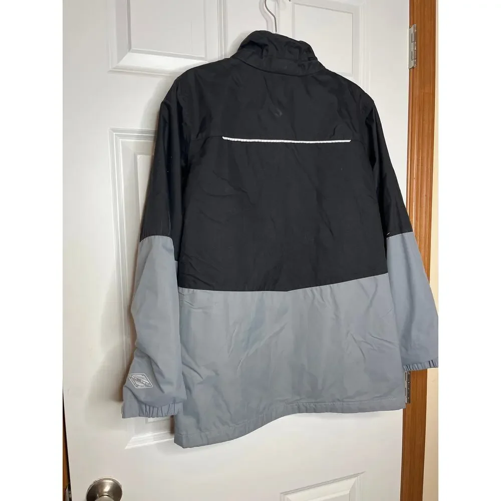 Columbia Boys Jacket Size Large Gray Black‎